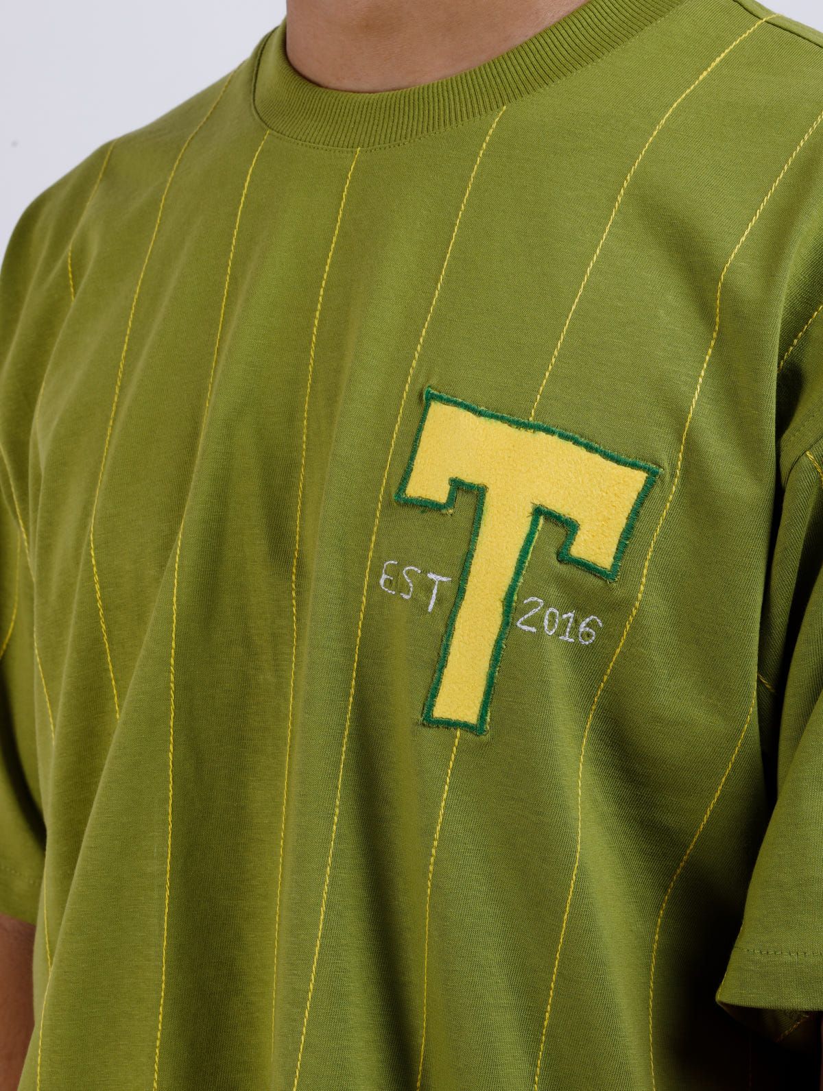 Green Stripe Jersey T-shirt - image 3