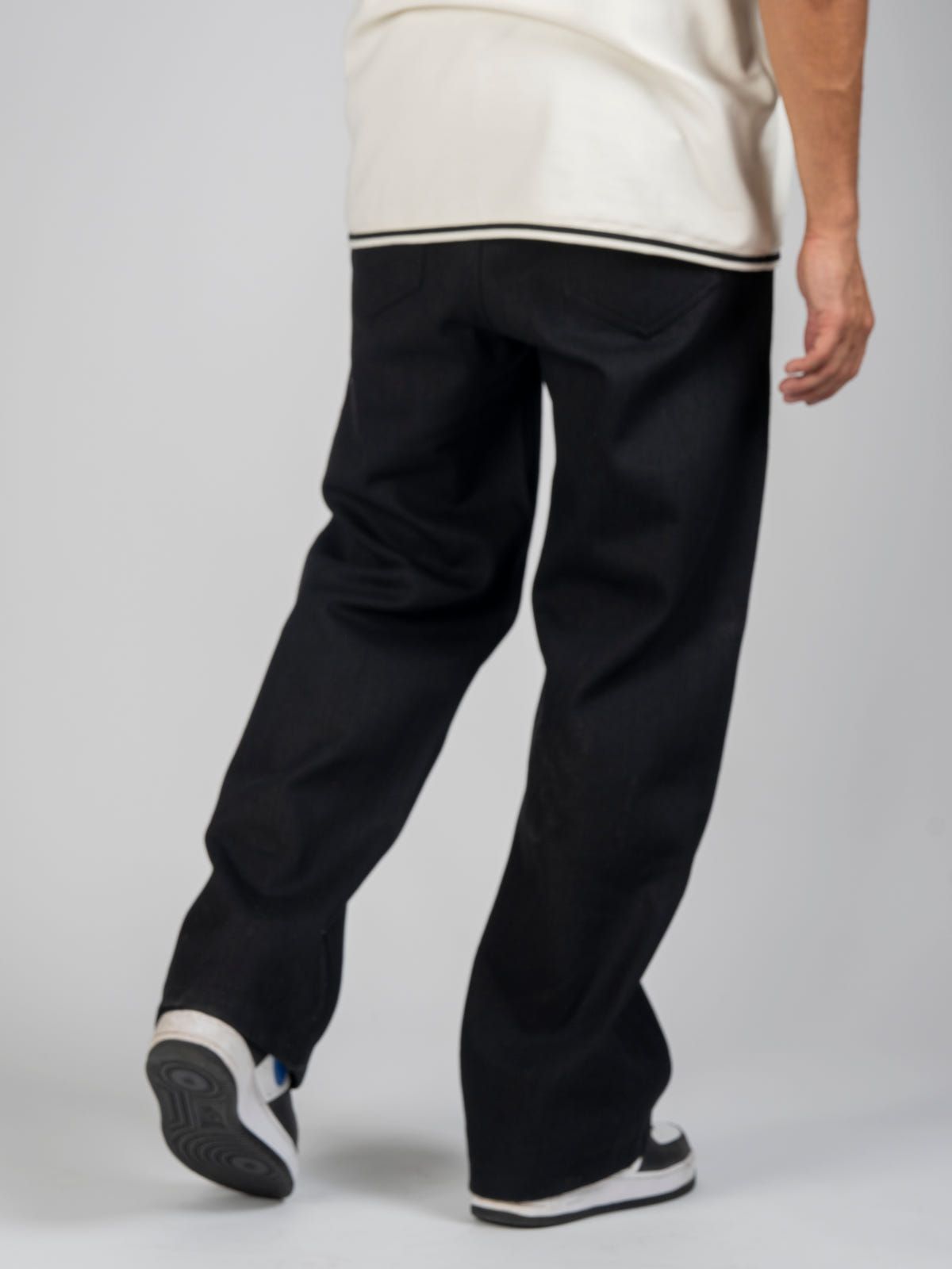 Black Printed Knee Jeans - image 4