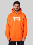 Orange Box Logo Hoodie view 3