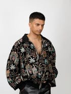Embroidered Artwork Jacket view 1