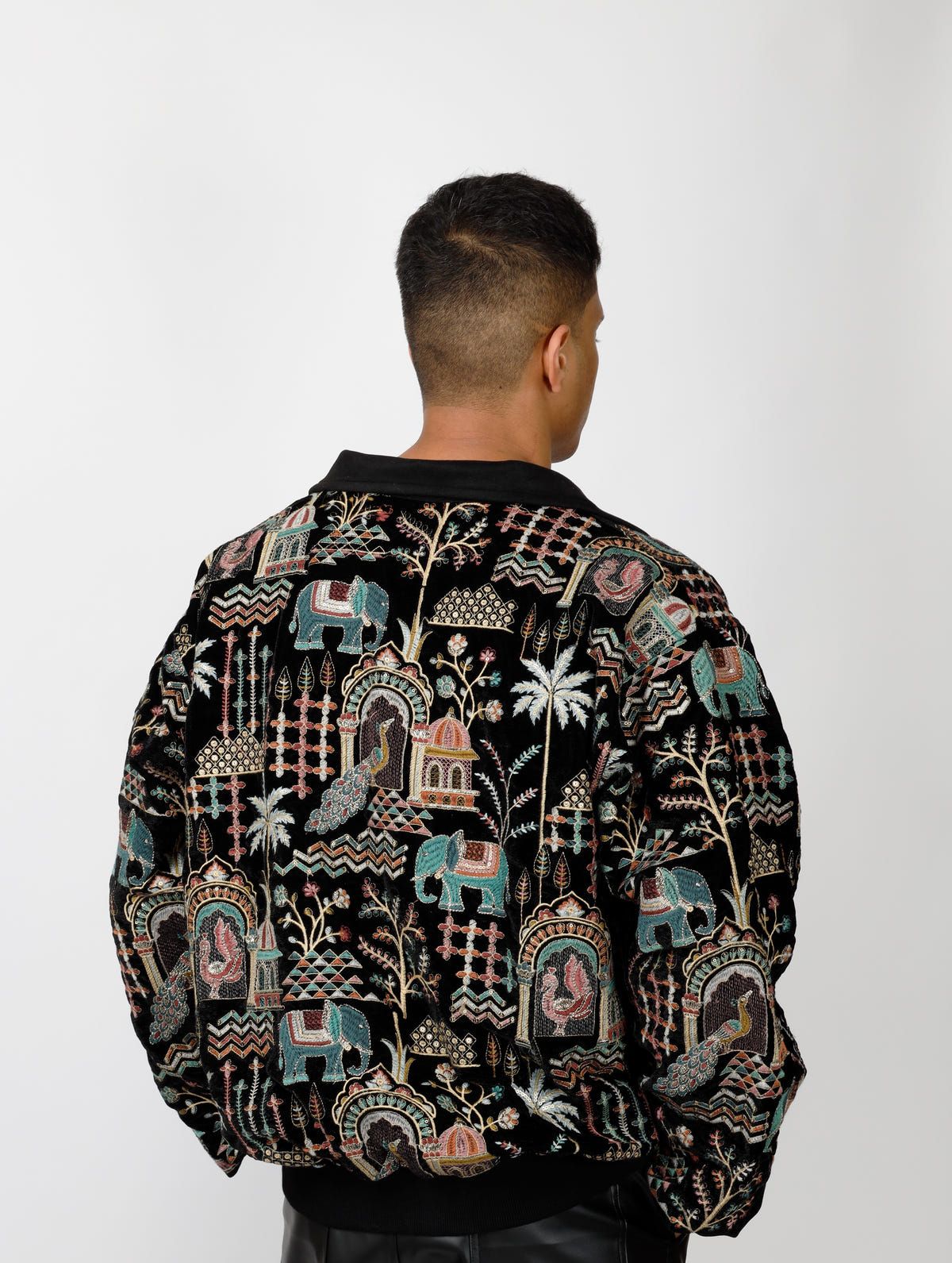 Embroidered Artwork Jacket - image 2