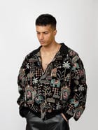Embroidered Artwork Jacket view 3