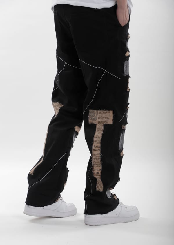 Toffle — Black Ripped Jeans