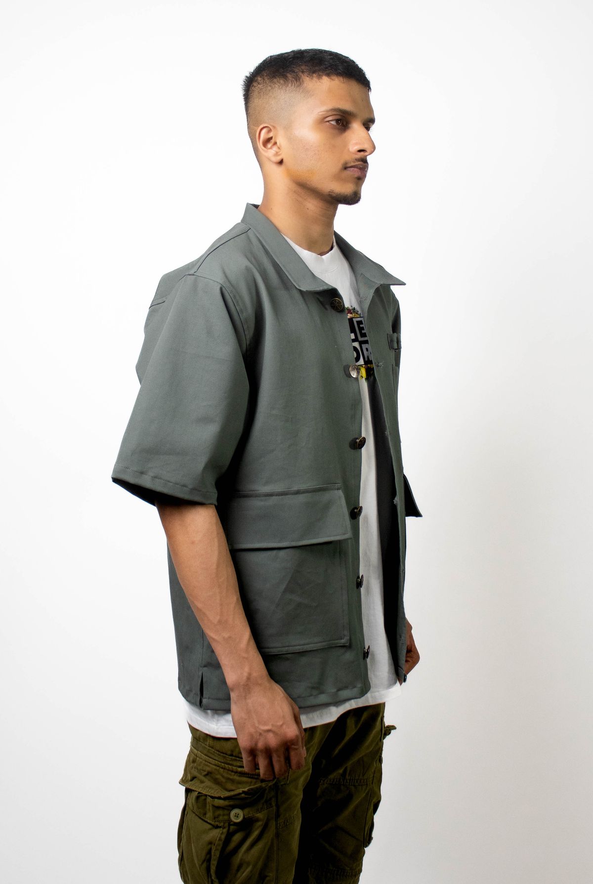 Workwear Olive Shirt - image 2