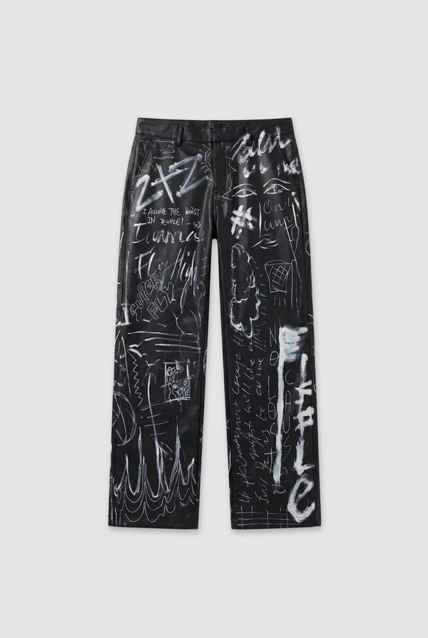 Toffle — Graffiti Leather Jeans