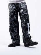 Graffiti Leather Jeans view 8