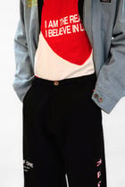 Hybrid Denim Style Joggers view 2