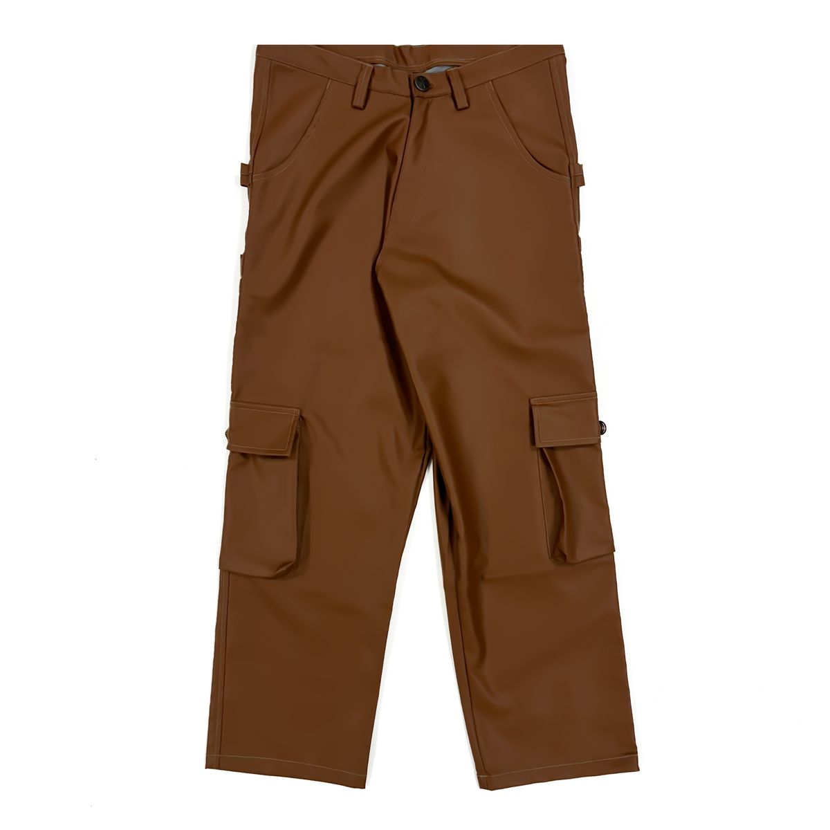 Brown Leather Carpenter Pants - image 5