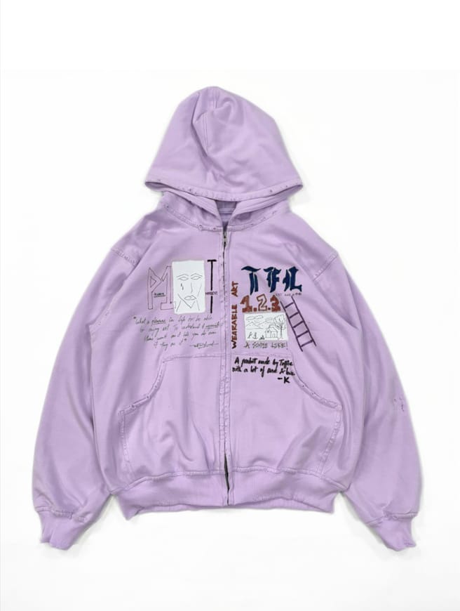 Modern Art 1 Hoodie - image 6