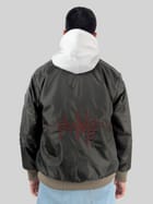 Military Olive Bomber Jacket view 2
