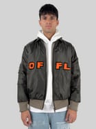 Military Olive Bomber Jacket view 4
