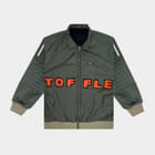 Military Olive Bomber Jacket view 5