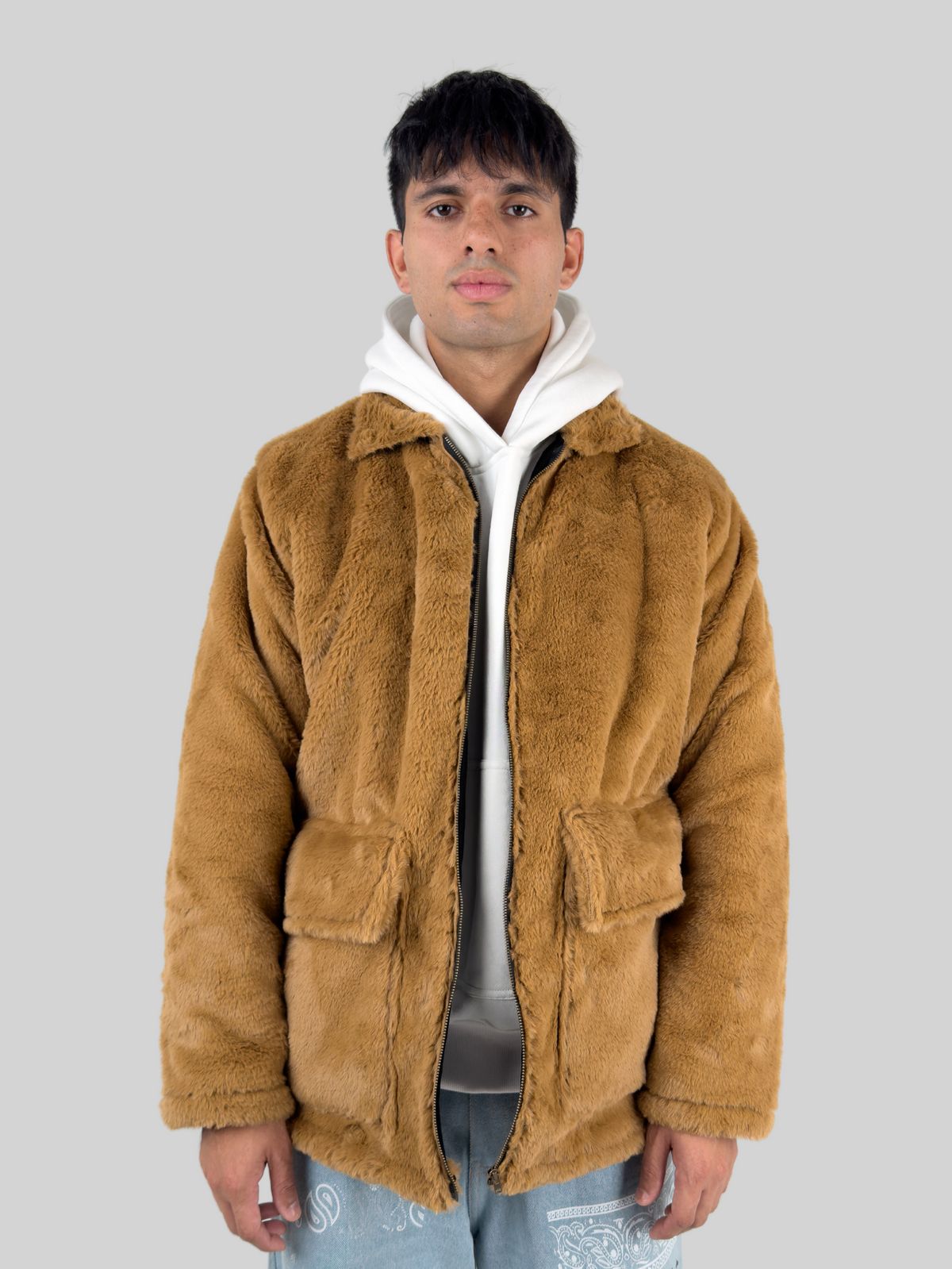 Brown Fur Jacket - image 3