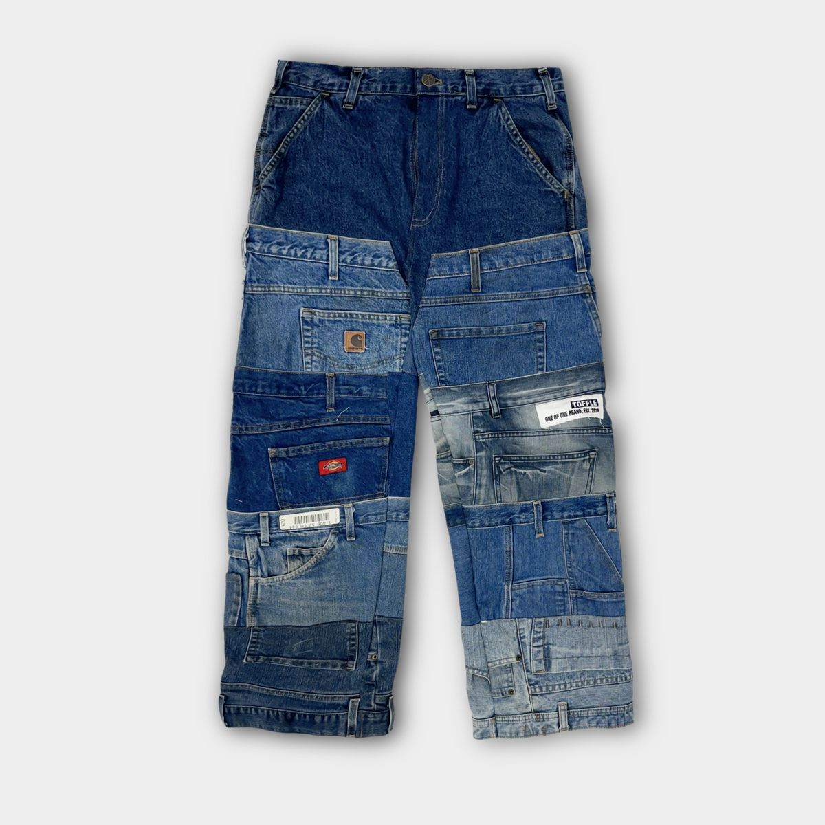 Blue Layered Jeans - image 3