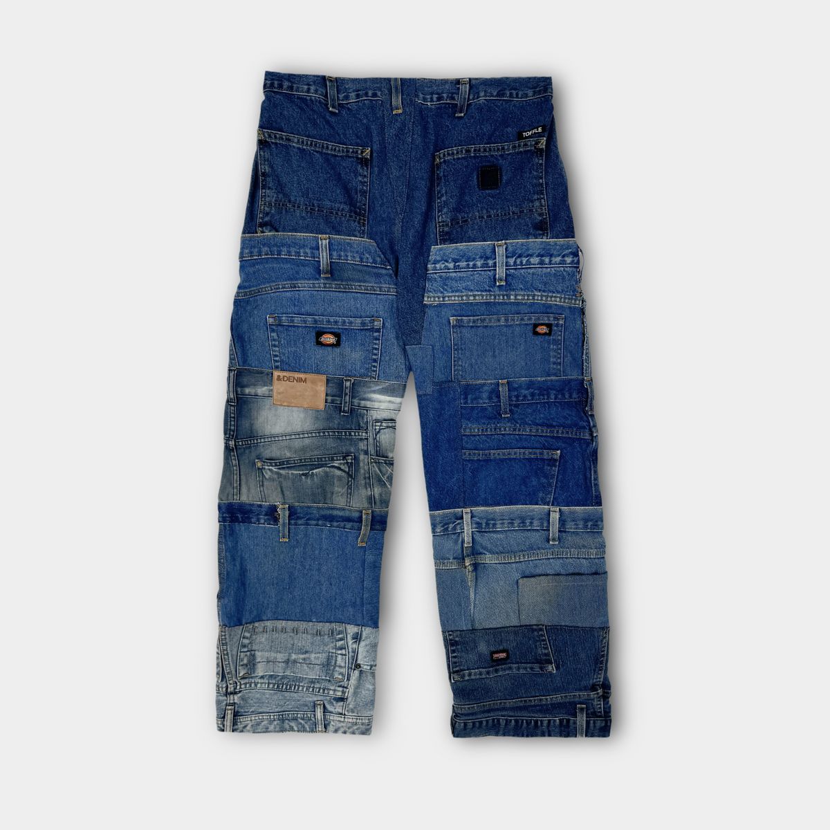 Blue Layered Jeans - image 4
