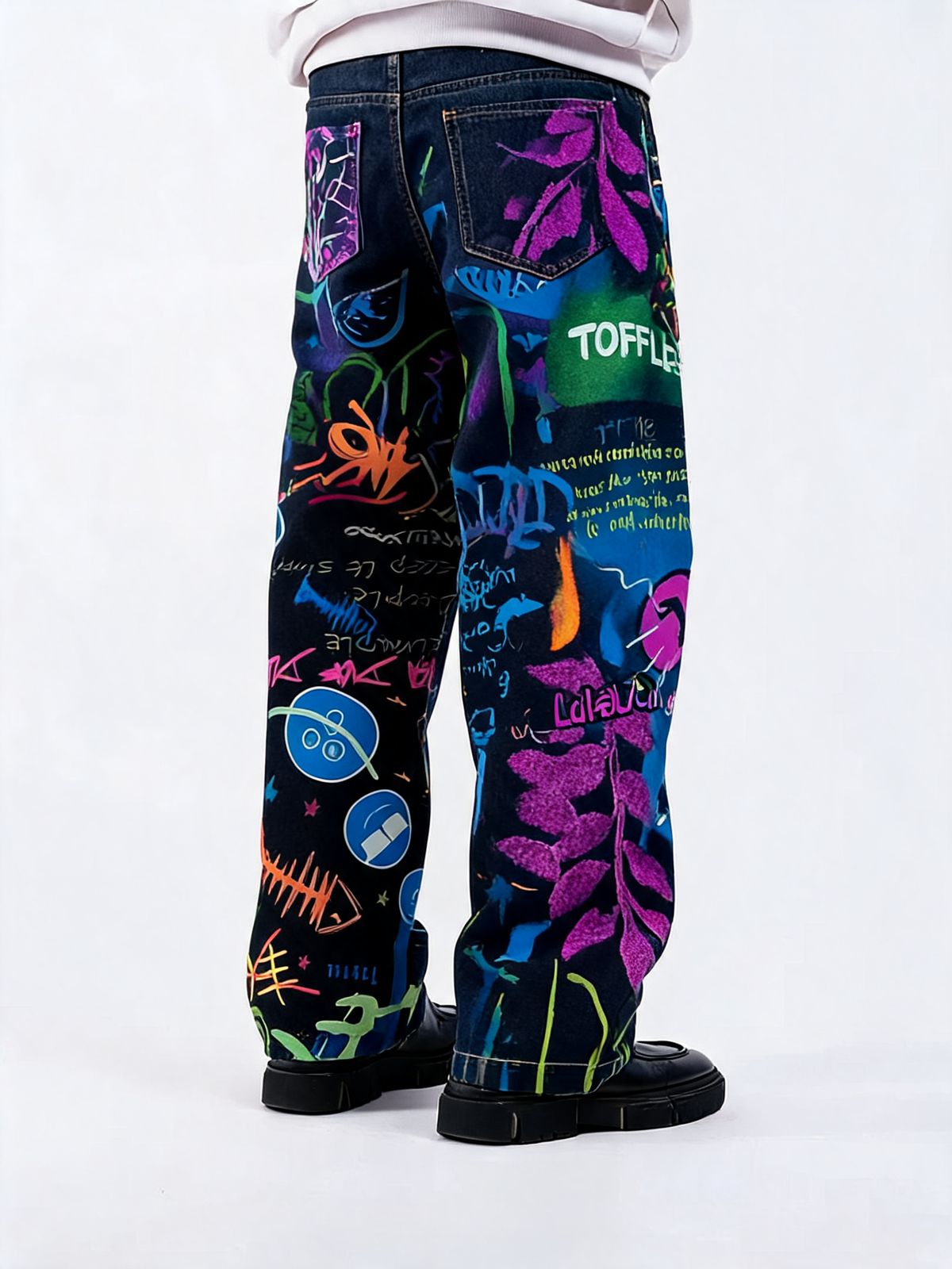 Graffiti Black Jeans - image 4