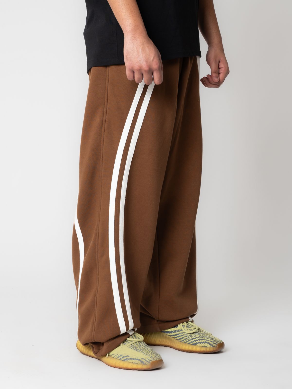 Brown Curved Joggers - image 1