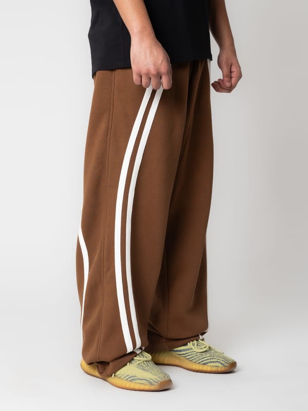 Toffle — Brown Curved Joggers