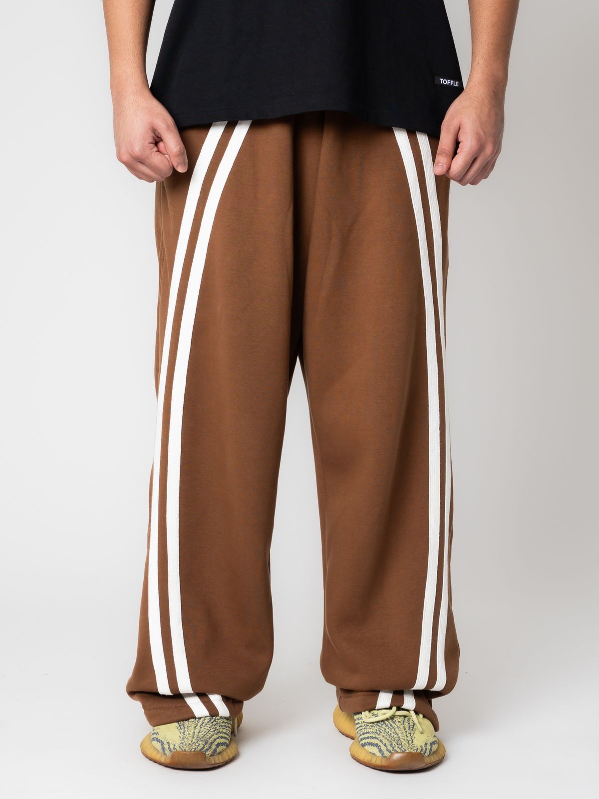 Brown Curved Joggers - image 3