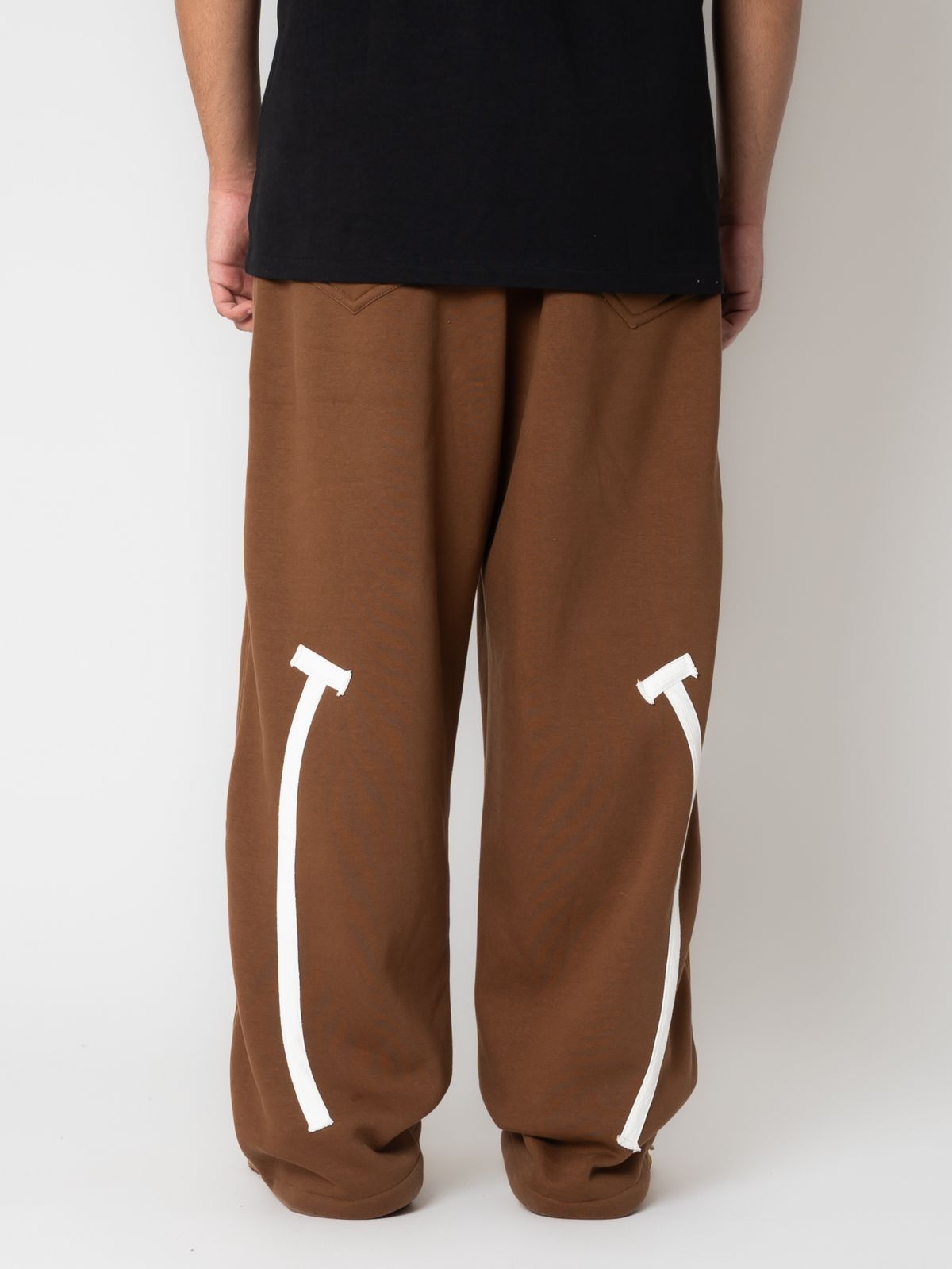 Brown Curved Joggers - image 4