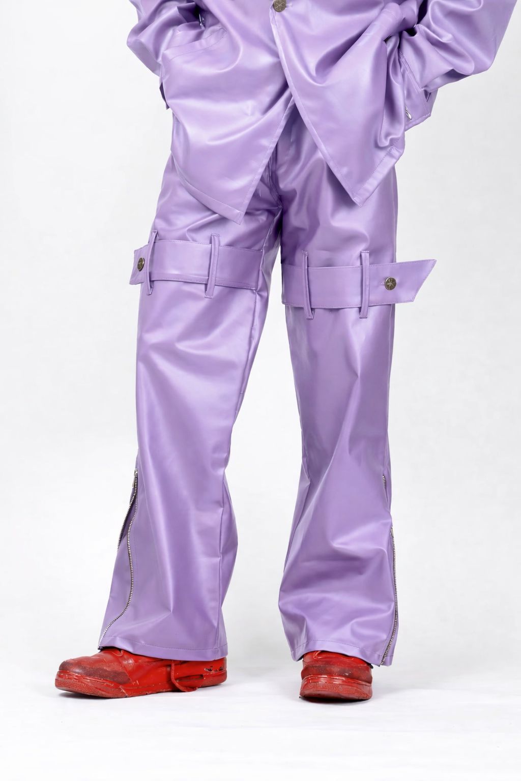 Leather Utility Jeans - image 4