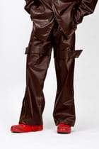 Leather Utility Jeans view 6