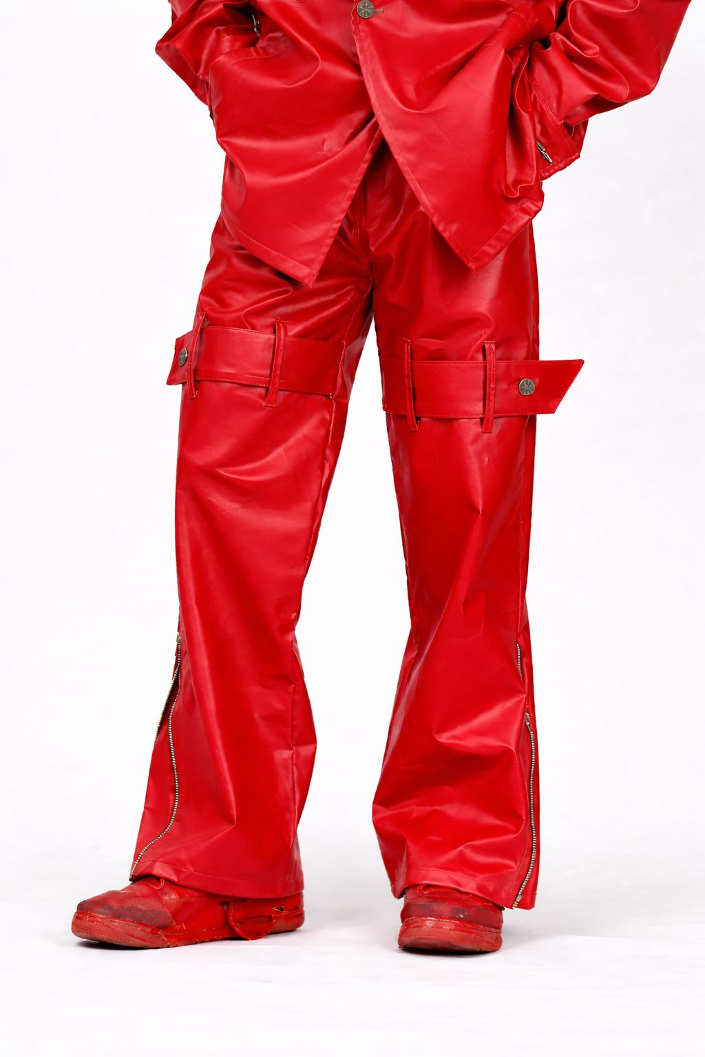 Leather Utility Jeans - image 9