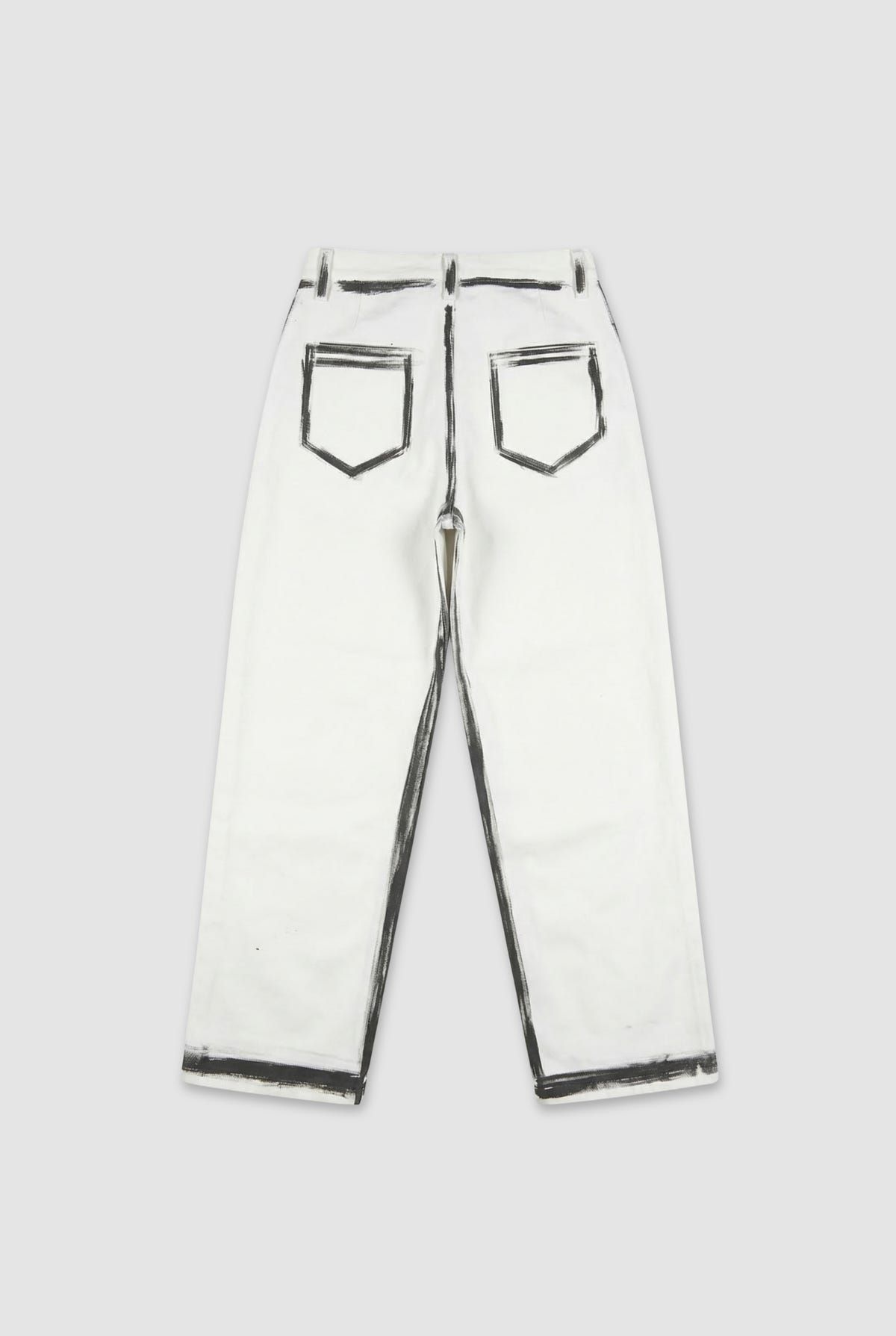 White Brushed Jeans - image 2