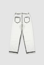 White Brushed Jeans view 2