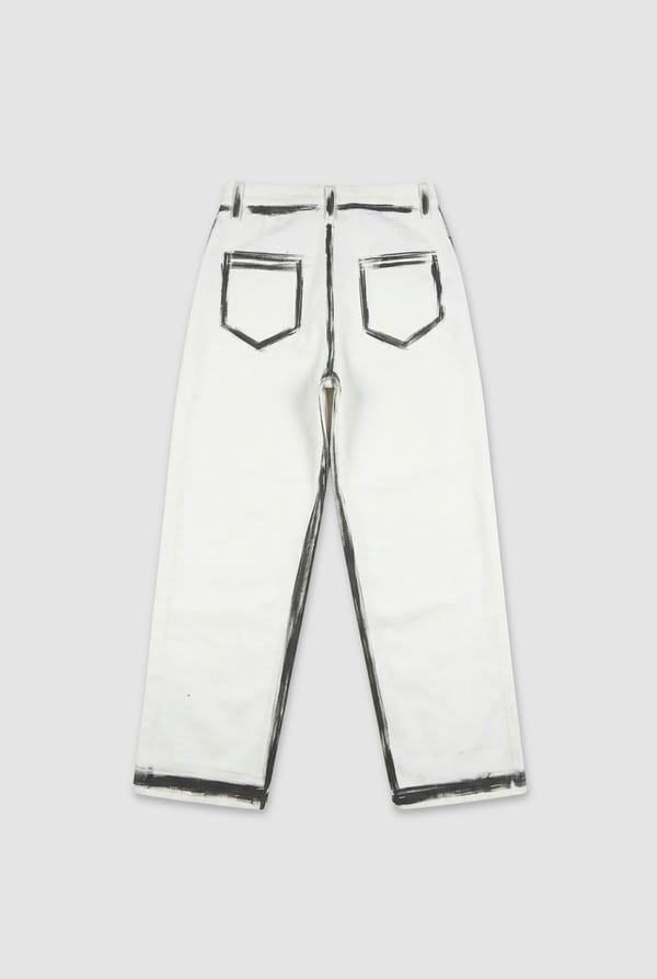Toffle — White Brushed Jeans