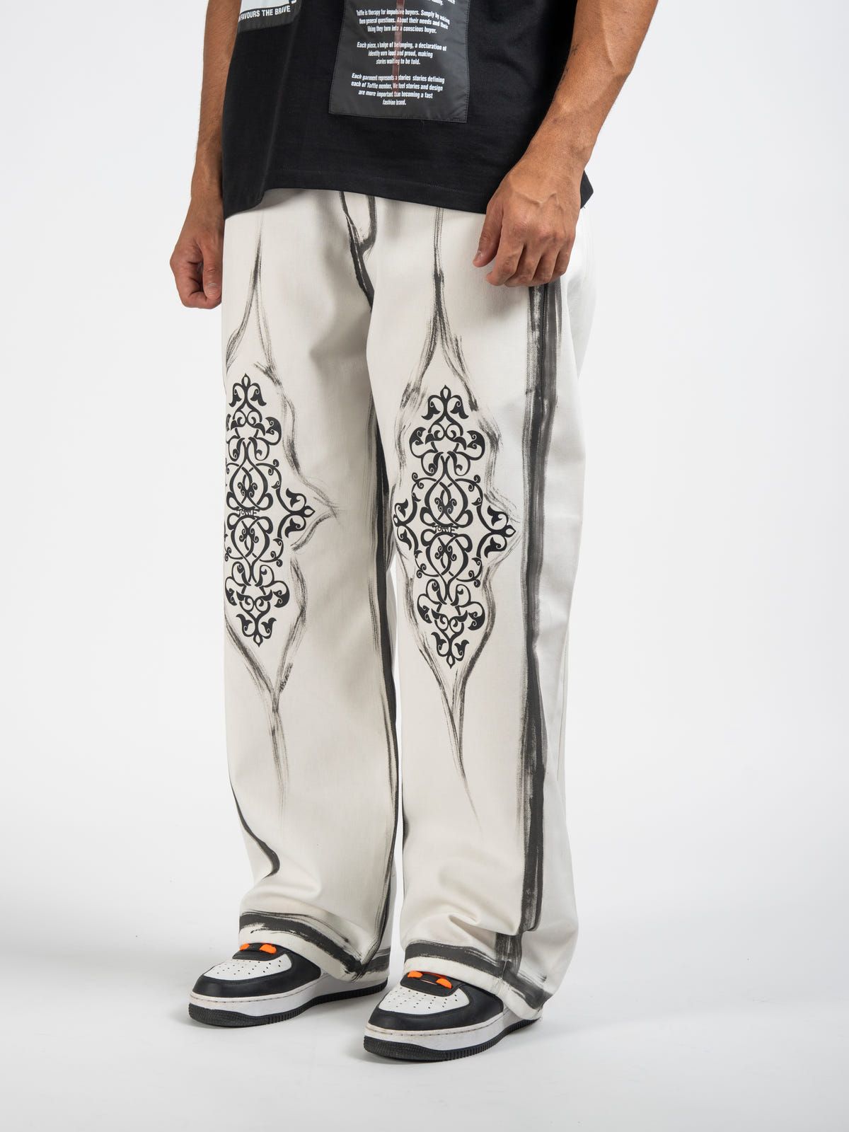 White Brushed Jeans - image 3