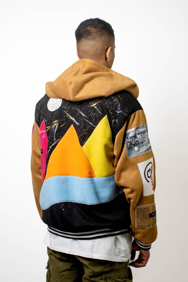 Toffle — Suede Varsity Jacket