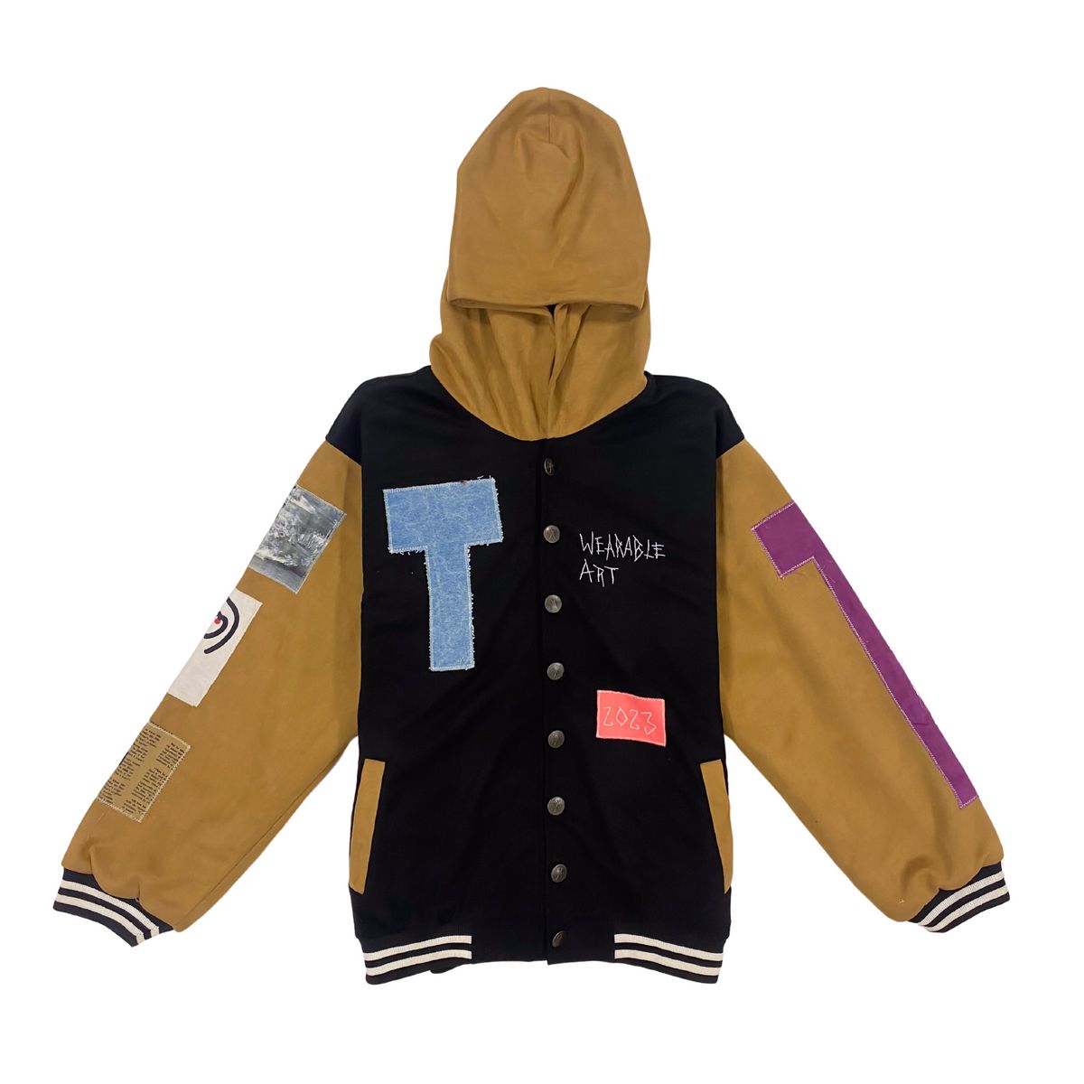 Suede Varsity Jacket - image 4