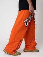 Orange Chainsaw Joggers view 2
