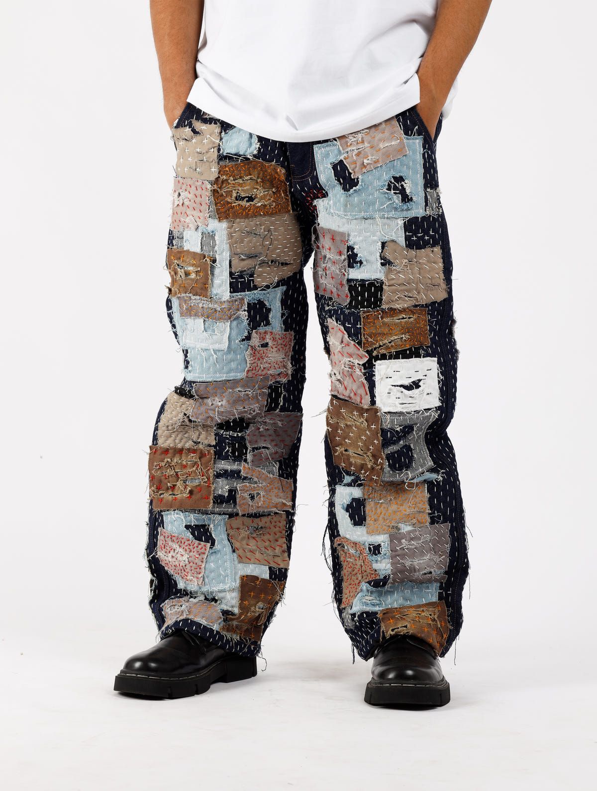 Sashiko Boro Jeans - image 1