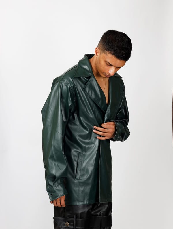 Toffle — Leather Overall Jacket