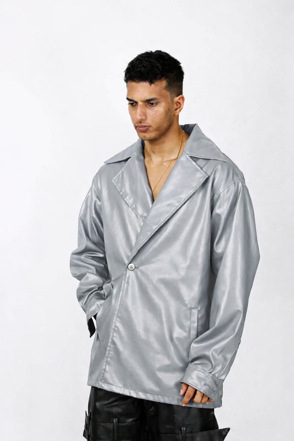 Leather Overall Jacket - image 6