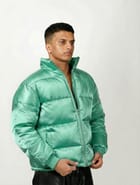 Satin Puffer Jacket view 11