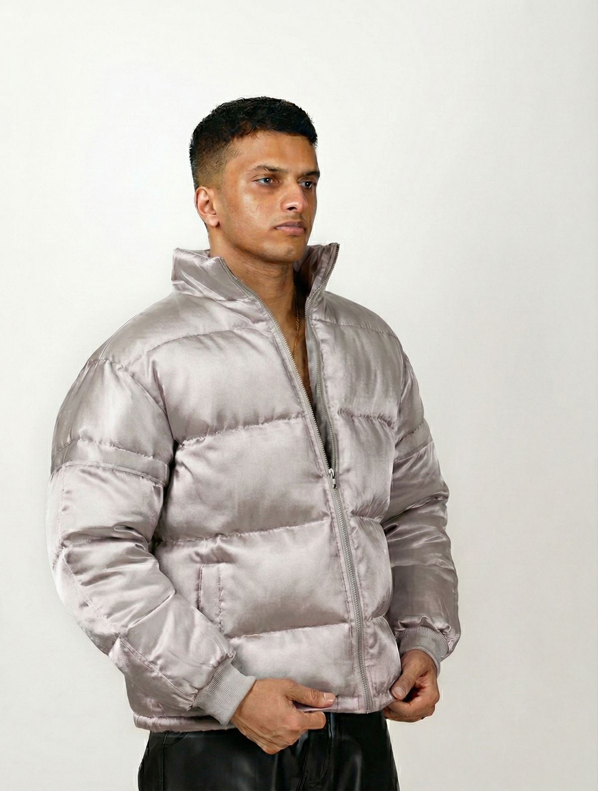 Satin Puffer Jacket - image 12