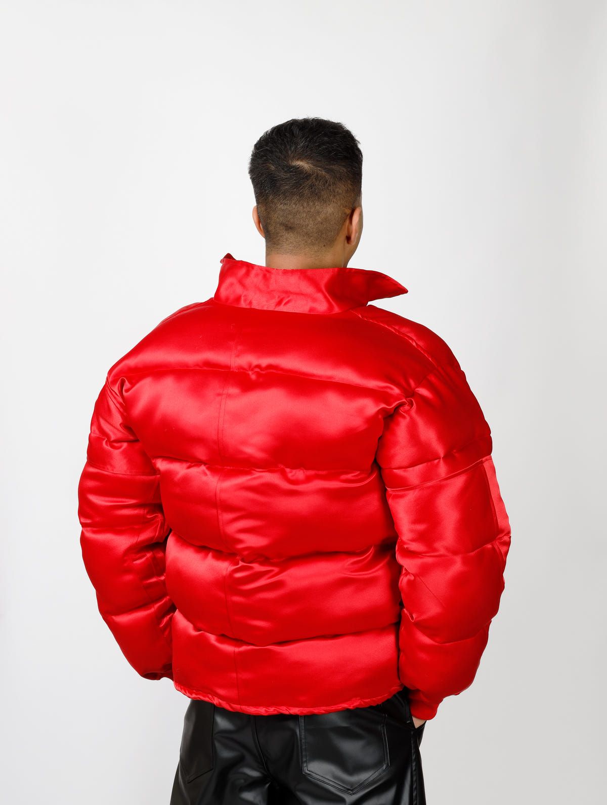 Satin Puffer Jacket - image 2