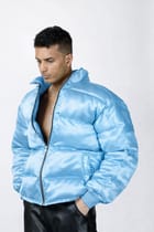 Satin Puffer Jacket view 4