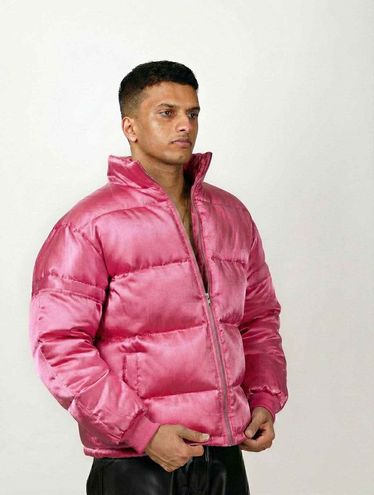 Satin Puffer Jacket - image 7