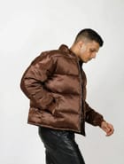 Satin Puffer Jacket view 10