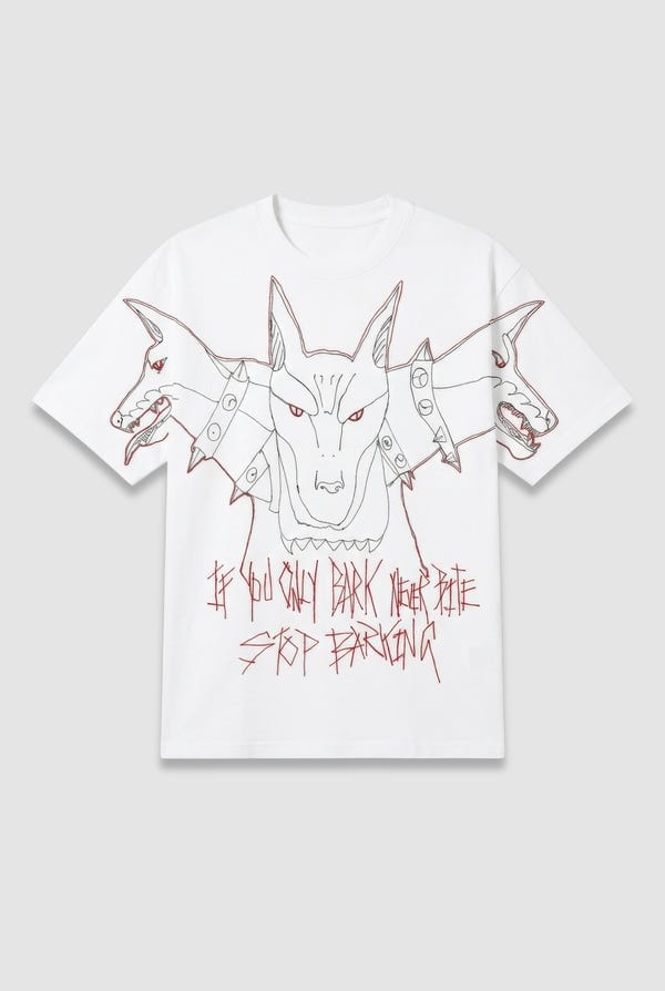 Toffle — White Barking T-shirt