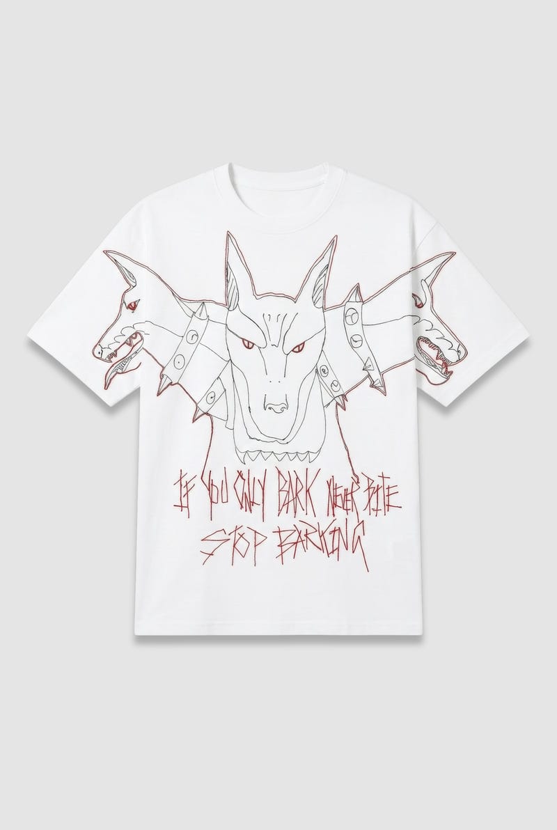 White Barking T-shirt