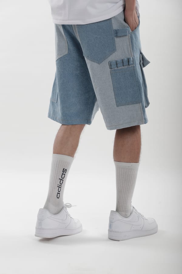 Toffle — Denim Carpenter Shorts