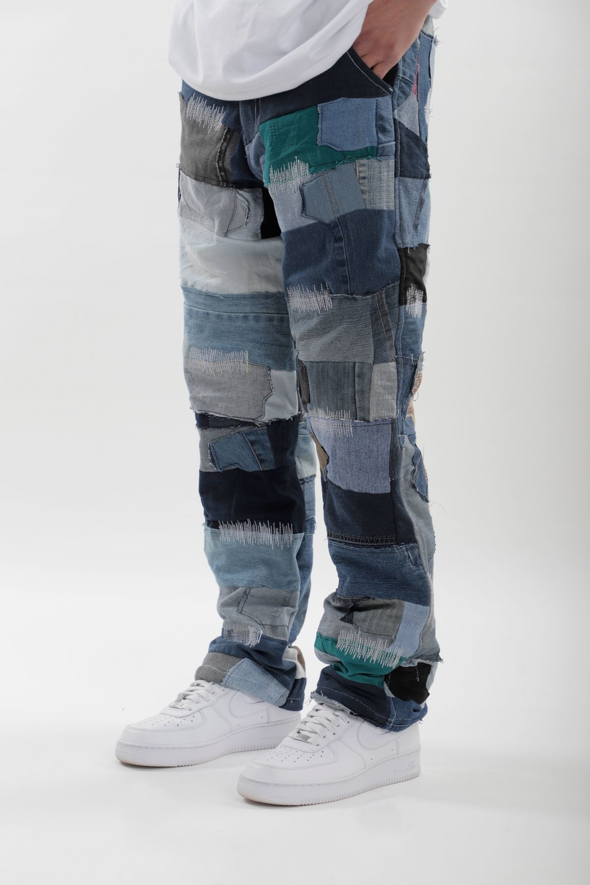 Denim Upcycled Jeans - image 1