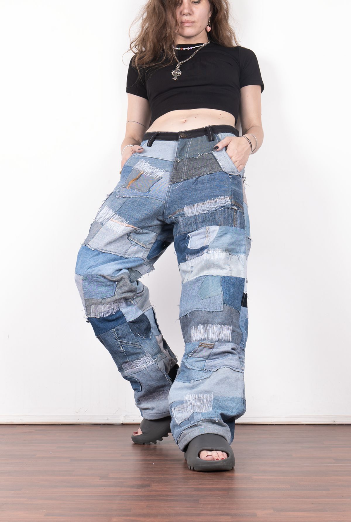 Denim Upcycled Jeans - image 5