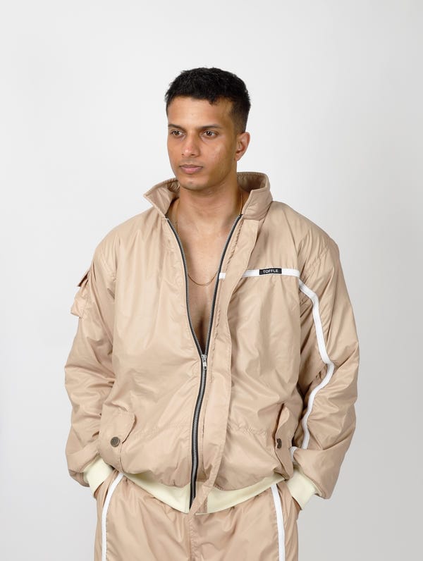 Toffle — Nylon Athletic Bomber Jacket