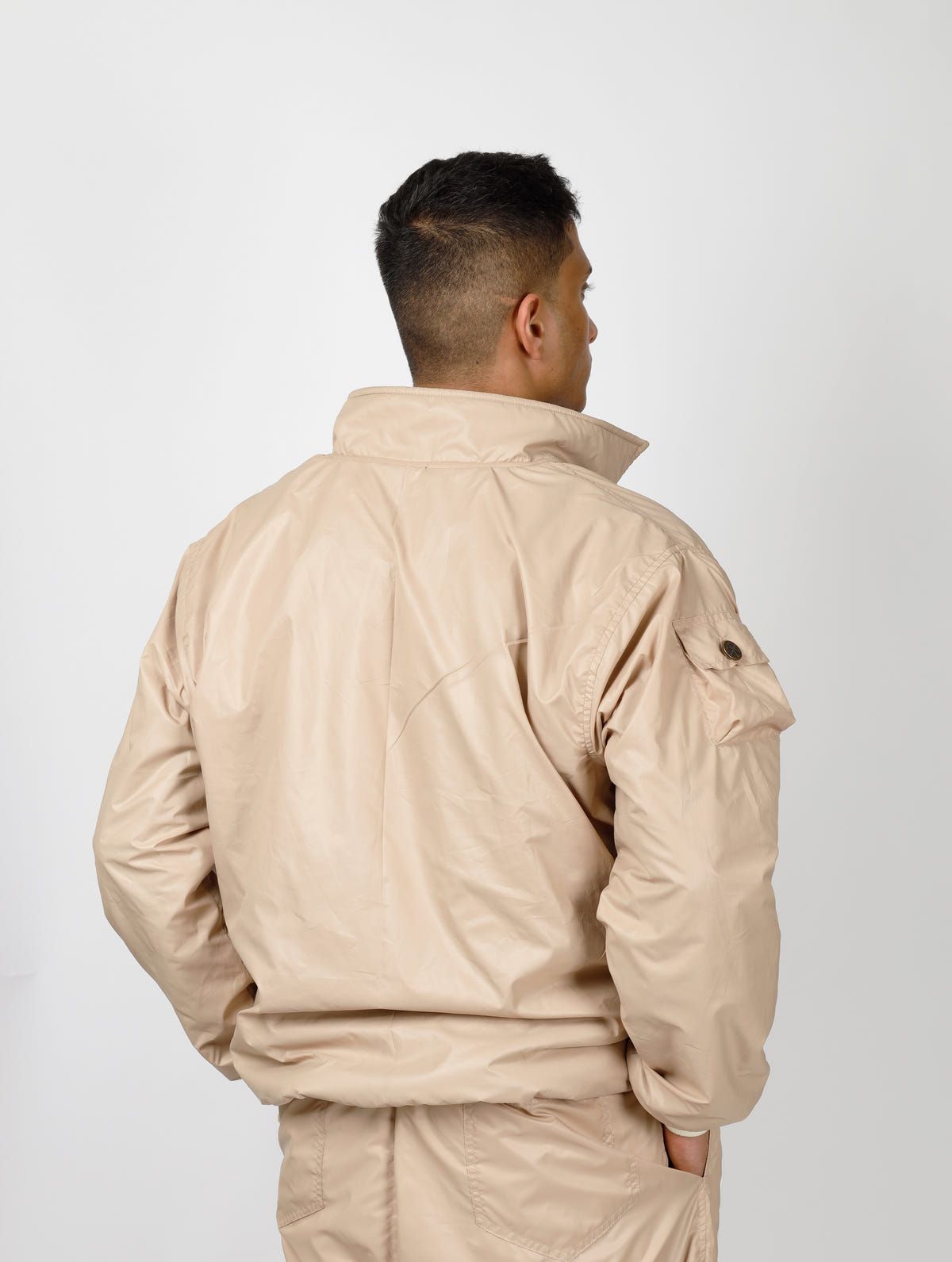 Nylon Athletic Bomber Jacket - image 3